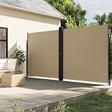 Home & Garden Seitenmarkise, einziehbar, Beige, 200 x 1000 cm, Möbelwahl