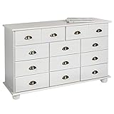 IDIMEX Schubladenschrank Sideboard Colmar, Schubladenkommode Anrichte mit 11 Schubladen,...