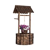 blumfeldt Andernach Zierbrunnen - flammenbehandeltes Holz, Material: Tannenholz, drehbare...