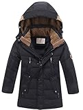 Vogstyle Jungen Winterjacke mit Kapuze Jacken Blouson Kinder Kapuzenparka Warm Blouson...