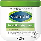 Cetaphil Feuchtigkeitscreme, 453g, Für trockene, empfindliche Haut, Spendet intensiv 48h...