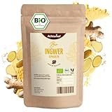 Bio Ingwerpulver (500g) | Ingwer gemahlen | Ingwerwurzel gemahlen perfekt fuer Ingwertee...