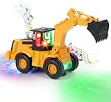 Bagger Spielzeug, Automatisches Gehen mit Sound und Licht Fahrzeug Baustellenfahrzeuge,...