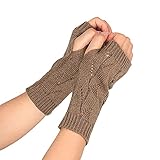 LTWOTEJNG Damen Fingerlose Handschuhe - Winter Armstulpen Handschuhe Damen Pulswärmer...