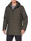 Jack Wolfskin Herren SVALBARD COAT MEN winddichter Wintermantel, Brownstone, S