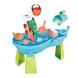 EcoTraps 2-in-1 Sand und Wasserspieltisch für Kinder, Sandkastentisch mit Zubehör,...