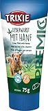 TRIXIE Hundeleckerli PREMIO Hunde-Leberwurst mit Hanf 75g - Premium Leckerlis für Hunde...