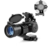 ESSLNB Red Dot Visier Airsoft Scope Leuchtpunktvisier Rotpunktvisier für 22mm/20mm...