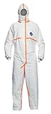 DuPont Tyvek 800J | Chemikalienschutzkleidung mit Kapuze, Kategorie III, Typ 3-B, 4-B, 5-B...