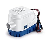 OurLeeme Bilgepumpen, 12V 1100GPH Automatische Bilgenpumpe Marine Tauch Bilge Auto Silent...