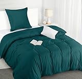 Utopia Bedding Bettwäsche 135x200 Set - Mikrofaser Bettbezug 135x200 cm + 1 Kissenbezug...