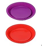FLAVNTEL 2 Stück Obstbodenform Tarteform, Bpa Frei Tortenbodenform Silikon Tarte...