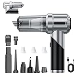 K&J Handstaubsauger Akku, 3-in-1 Faltbarer Handstaubsauger, 22000PA Auto Staubsauger...