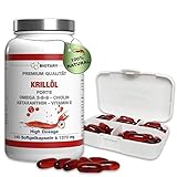 BIOTARY Krillöl Softgel Kapseln, 140 Kapseln, 1040mg Tagesportion, inclusive Pillenbox,...