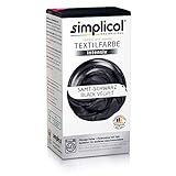 simplicol Textilfarbe intensiv (18 Farben), Samt Schwarz 1818: Einfaches Färben in der...