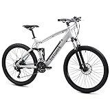 TRETWERK - 27,5 Zoll E-Bike Mountainbike - Commander Fully grau - Pedelec Mountainbike mit...