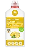 Bio Zitrusdünger 1 Liter Konzentrat - Zitronendünger für 200 Liter Gießwasser - 100%...