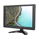 Yunseity 10,1-Zoll-HD-LCD-Monitor, HDMI/VGA/AV-Eingang, 1080P-Unterstützung (EU-Stecker)