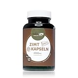 WellLife Zimt Kapseln 125 caps - vegan und organische 2000mg Zimt Tagesdosis mit...