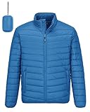 Outdoor Ventures Herren Steppjacke Packbare Leichte Warme Übergangsjacke Herren...