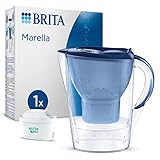 BRITA Wasserfilter-Kanne Marella blau (2,4l) inkl. 1x MAXTRA PRO All-in-1 Kartusche –...