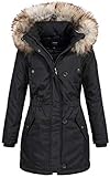 ONLY Damen Winterparka Kurzmantel Iris 15156574 Black S