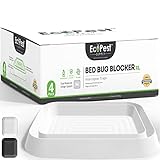 ECOPEST Bettwanzen Detektor – 4er Pack | Bettwanzenfalle Bed Bug Blocker (XL) |...