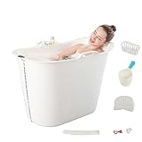 FlinQ Sitzbadewanne Erwachsene - Mobile Badewanne Outdoor - Auch als Eistonne - Mit...