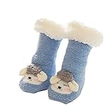 Lange Schlauchsocken für Kinder, Lammwolle, Babybodensocken, verdickte Babysocken,...