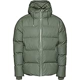 Rains Wasserdichte Daunenjacke, olive, L/XL