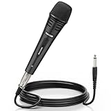 TONOR Dynamischer Mikrofon mit 16ft/5m XLR Kabel, 6,35mm Klinke Handmikrofon Microphone...