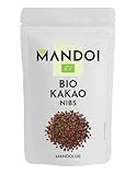 Mandoi Bio Kakaonibs 1kg, aus ökologischem Anbau, besonders hochwertige Kakao Nibs aus...