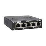 NETGEAR GS305 LAN Switch 5 Port Netzwerk Switch (Plug-and-Play Gigabit Switch LAN...