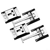 Kompaktes Design, 2 Stück Edelstahl-Türhalter mit Haken- und Schnappmechanismus (304...