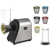 HoNung 5-in-1-Elektroreibe, Professioneller 1000-W-Gemüseschneider, 5 Austauschbare...