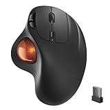 Nulea Kabellose Trackball Maus, Wiederaufladbare Ergonomische Maus, Präzises und...