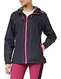 CMP Damen Regenjacke Woman Rain Jacket Fix Hood,Glänzendes Anthrazit,D42