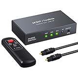 SPDIF Toslink Switcher 3 in 1 Out Digital optische Audio Umschalter von LiNKFOR mit IR...