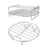 NEZIMI Elektro Kugelgrill Mit Deckel Fritteusen-Zubehör, 304 Edelstahl, 20,3 cm,...