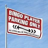 Schlafzimmer-Türdekorationen Bingo-Spieler nur Parken Flagge Flaggen für Männer...