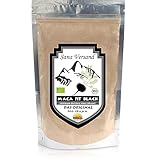 Maca Fit Black 500g BIO Pulver Original aus Peru Junin, reines Schwarzes Maca Wurzel, rein...