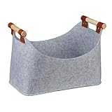 Geräumige Kaminholzträger aus Filz, funktionale Filztasche für Brennholz,...