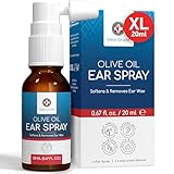 Medi Grade Olivenöl Spray Ohrenschmalz Entferner Spray bei Verstopften Ohren, 20 ml –...