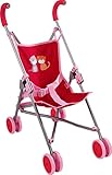 HABA 303815 - Puppenbuggy Jule , Handlicher Buggy mit Anschnallgurt , Lässt sich schnell...