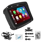 JAMCHE Tragbares 5-Zoll-GPS-Motorrad, Motorrad-GPS-Navigation, Wasserdicht, Kabelloses...