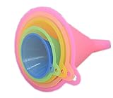 LINGLAN Küche, Regenbogenfarben, Trichter-Set – 5-teilig (67, 83, 98, 110 und 125 mm),...