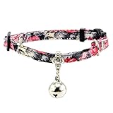 Einstellbare Mini Hund Katze Kragen, Glocke Glitter Strass Halsband Halskette...