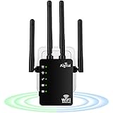 AC1200 WLAN Repeater, WLAN Verstärker Dualband 5GHz und 2.4GHz (bis zu 1200 MBit/s),...