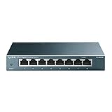 TP-Link TL-SG108 8-Port Gigabit Netzwerk Switch (Plug-and-Play, 8* RJ-45 LAN Ports,...