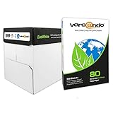 versando EcoWhite 2.500 Blatt Papier A4 80g/m² Öko-Weiß Kopierpapier Druckerpapier...